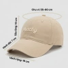 Mũ lưỡi trai nam nữ thêu chữ Peachy form cứng, basic siêu xinh, độ bền cao, phong cách trẻ trung - Đi học đi chơi chỉ 56.000đ 3