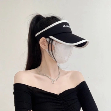 Mũ lưỡi trai nữ thể thao nửa đầu vành rộng chống UV cực tốt – PTLUXURY chỉ 52.000₫ 6