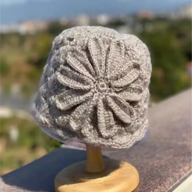 Mũ lưỡi trai rỗng URKIBESOTA – Len dệt kim, hoa ren, da dưa thủ công, thoáng khí, giá ưu đãi 116k 9