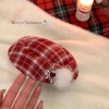 Mũ nơ bông tuyết đỏ thời trang - Phụ kiện tóc ngọt ngào Giáng sinh, giảm giá 22% 5