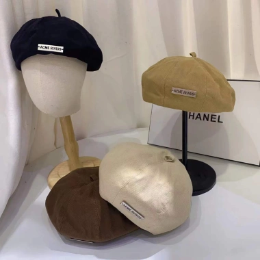 Mũ nồi nữ beret họa tiết Uniex Hàn Quốc - Thời trang đi biển, đi chơi chỉ 154.000 VND