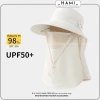 Mũ nón chống nắng đa năng, cotton thoáng mát, kèm khẩu trang & khăn vai - 66.5k 9