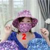 Mũ Nón Chống Nắng Hoa kèm Khẩu Trang 2 lớp - Giá chỉ 35.000đ, bảo vệ da và hơi thở 9