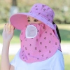 Mũ nón chống nắng nữ vành rộng mùa hè kèm khẩu trang 2 lớp - Giá 39.000, hàng loại 1 4