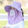 Mũ nón chống nắng nữ vành rộng mùa hè kèm khẩu trang 2 lớp - Giá 39.000, hàng loại 1 9