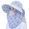 Mũ nón chống nắng nữ vành rộng mùa hè kèm khẩu trang 2 lớp - Giá 39.000, hàng loại 1 10