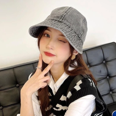 Mũ nón lưỡi trai vành rộng jean MU08 - Che nắng cực đẹp, giá chỉ 82.000₫