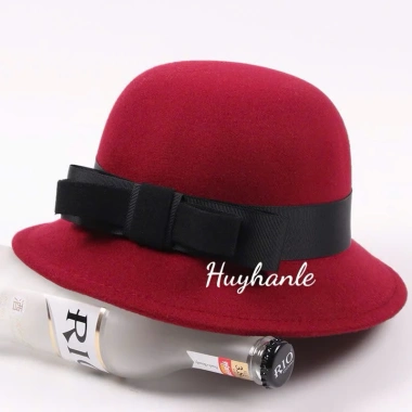Mũ nón nỉ dạ vành cụp đai nơ kép size to - Nhiều màu, hàng QC, giảm giá 20% 8 Mũ nón nỉ dạ vành cụp đai nơ kép size to - Nhiều màu, hàng QC, giảm giá 20% 8