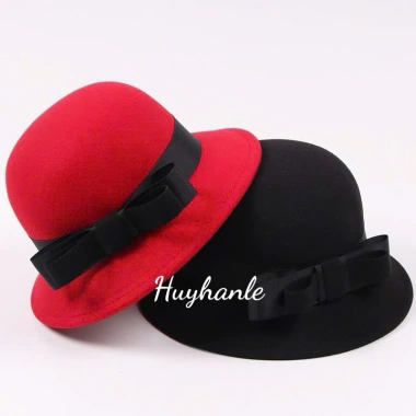 Mũ nón nỉ dạ vành cụp đai nơ kép size to - Nhiều màu, hàng QC, giảm giá 20% 9 Mũ nón nỉ dạ vành cụp đai nơ kép size to - Nhiều màu, hàng QC, giảm giá 20% 9