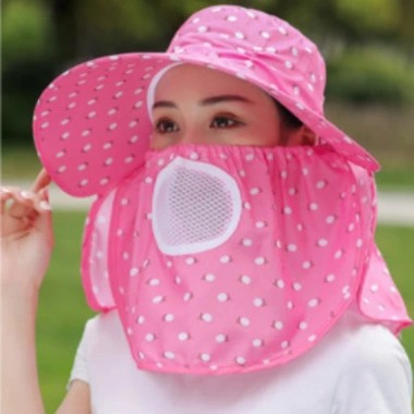 Mũ Nón Rộng Vành Chống Nắng + Khẩu Trang 2 Lớp Bảo Vệ Dây Thắt FREESHIP 24.999₫