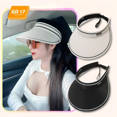 Mũ nón rộng vành trống nắng nửa đầu hở chóp non nữ GD17 – Chống UV, giá 40.000₫