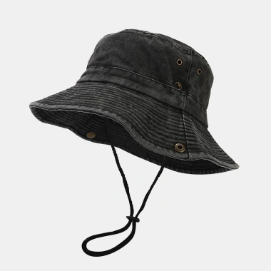 Mũ nón tai béo nam nữ, dây rút rộng, vành che nắng jean, cao bồi năng động 155k 5