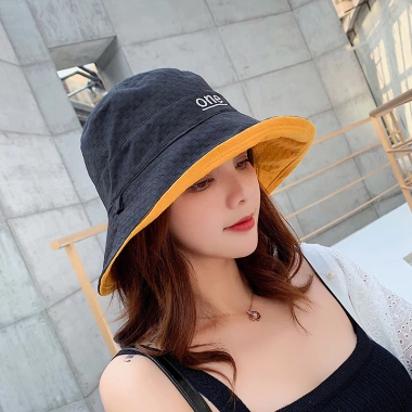 Mũ Nón Tai Bèo Rộng Vành Hai Mặt Che Nắng Mùa Hè Thêu Họa Tiết Phong Cách Hàn Quốc Giá 79.000 VND 2