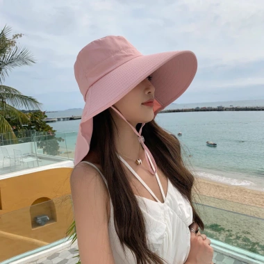 Mũ nón vành rộng che gáy cho nữ - Bảo vệ nắng hè, siêu thoáng mát, giảm giá 66.000đ 10