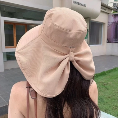 Mũ Nữ Mùa Hè Trùm Đầu Ngư Dân Chống Nắng UV, Vành Lớn Gập Gọn, Giá 36.999 VND 4