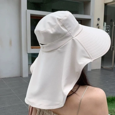 Mũ Nữ Mùa Hè Trùm Đầu Ngư Dân Chống Nắng UV, Vành Lớn Gập Gọn, Giá 36.999 VND 8