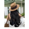 Mũ phớt cói vá lưới vành rộng nam nữ, thoáng mát, dây điều chỉnh - giảm còn 70.000₫ 4