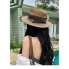 Mũ phớt cói vá lưới vành rộng nam nữ, thoáng mát, dây điều chỉnh - giảm còn 70.000₫ 7