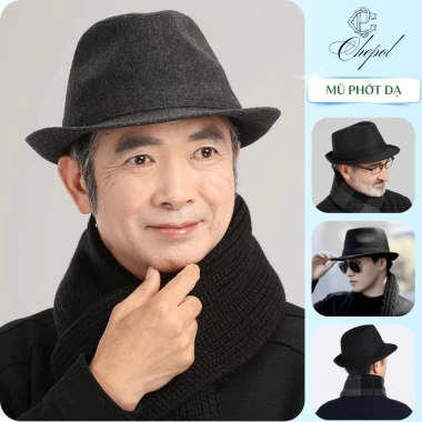 Mũ Phớt Dạ Nam Nữ Vành Nhỏ - Nón Fedora Cổ Điển Lịch Lãm, Chất Liệu Cao Cấp, Form Cứng, Freeship Mũ Phớt Dạ Nam Nữ Vành Nhỏ - Nón Fedora Cổ Điển Lịch Lãm, Chất Liệu Cao Cấp, Form Cứng, Freeship