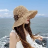 Mũ rộng vành che nắng hoa gấp gọn tiện dụng thời trang hè nữ - Giá ưu đãi 162k 2