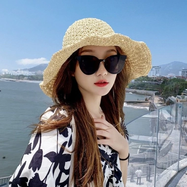 Mũ rộng vành che nắng hoa gấp gọn tiện dụng thời trang hè nữ - Giá ưu đãi 162k 3 Mũ rộng vành che nắng hoa gấp gọn tiện dụng thời trang hè nữ - Giá ưu đãi 162k 3