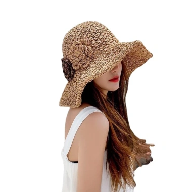Mũ rộng vành che nắng hoa gấp gọn tiện dụng thời trang hè nữ - Giá ưu đãi 162k
