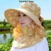 Mũ rộng vành kèm khăn choàng chống nắng thời trang mùa hè cho nữ giảm còn 66.000 VND