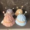 Mũ rộng vành vải giả cói nơ, điều chỉnh vòng đầu gập gọn, chống nắng - Giá 29.900₫ 2