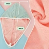 Mũ sấy tóc thấm nhanh, khô vải coral fleece 2 lớp mềm, khăn trùm đầu - 29.000 VND 5