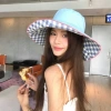 Mũ Tai Bèo Chống Nắng Vành Rộng 2 Mặt Caro Pastel Bucket Dây Nơ Đi Biển Giá 118k 6