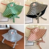 Mũ Tai Bèo Chống Nắng Vành Rộng 2 Mặt Caro Pastel Bucket Dây Nơ Đi Biển Giá 118k 9