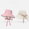 Mũ Tai Bèo Chống Nắng Vành Rộng 2 Mặt Caro Pastel Bucket Dây Nơ Đi Biển Giá 118k 10