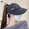 Mũ tai bèo hở chóp vải thun lạnh, che nắng thời trang hè cho nữ - 45k 6