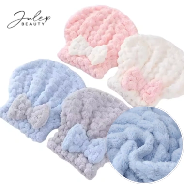 Mũ Trùm Đầu Cotton JULEP BEAUTY - Hỗ Trợ Khô Tóc, Thấm Hút Nước, 44.000 VNĐ