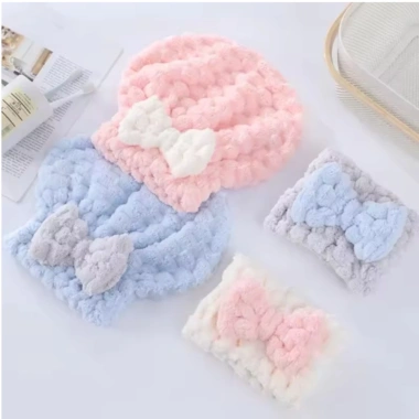 Mũ Trùm Đầu Cotton JULEP BEAUTY - Hỗ Trợ Khô Tóc, Thấm Hút Nước, 44.000 VNĐ