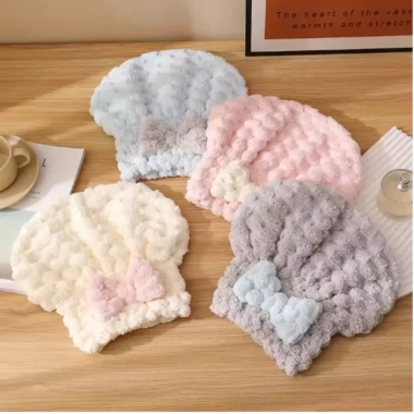 Mũ Trùm Đầu Cotton JULEP BEAUTY - Hỗ Trợ Khô Tóc, Thấm Hút Nước, 44.000 VNĐ