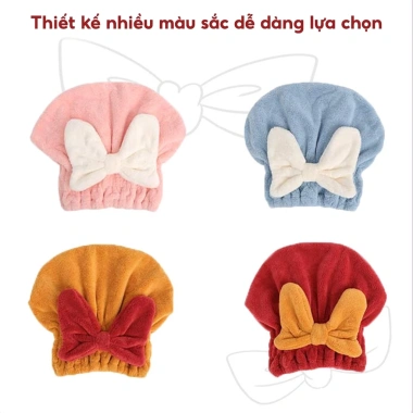 Mũ ủ tóc chùm đầu nhanh khô JYoohome vải mềm mại thấm hút nước, khô trong 5 phút, siêu nhẹ, bảo vệ tóc, phù hợp mọi gia đình, giảm giá đặc biệt 25k 5