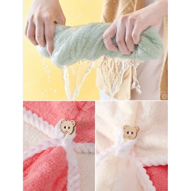 Mũ ủ tóc chùm đầu nhanh khô vải mềm mại - Khăn quấn ủ tóc thấm hút nước, khăn lau gội đầu, khô tóc nhanh, giá 50.000đ