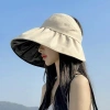 Mũ vải mềm hở chóp chống nắng UV vành rộng giá rẻ - Giảm còn 41.000₫
