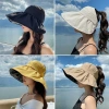 Mũ vải mềm hở chóp chống nắng UV vành rộng giá rẻ - Giảm còn 41.000₫ 2