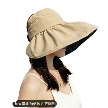 Mũ vải mềm hở chóp chống nắng UV vành rộng giá rẻ - Giảm còn 41.000₫