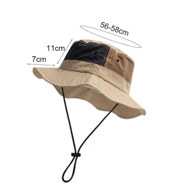 Mũ xô DUOJUAN Vành rộng – Mũ ngư dân khô nhanh, thoáng khí, chống UV mùa hè, size lớn