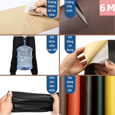 Mua 1 tặng 1 Giảm 60% Sofa da dán ghế 9M 400x70cm PU tự dính, quà miễn phí 7