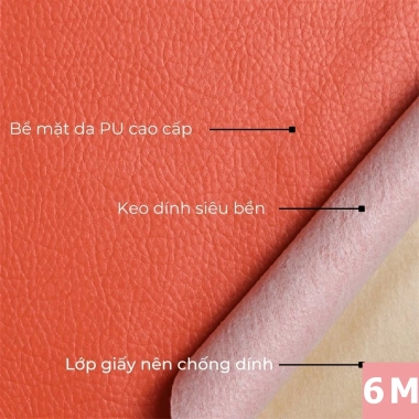 Mua 1 tặng 1 Giảm 60% Sofa da dán ghế 9M 400x70cm PU tự dính, quà miễn phí 8