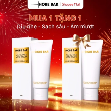 Mua 1 Tặng 1 Sữa rửa mặt HOBEBAR giảm mụn, giảm dầu, làm sạch sâu, trắng sáng cho mọi da - 50ml - Chỉ 74.000đ