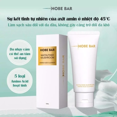 Mua 1 Tặng 1 Sữa rửa mặt HOBEBAR giảm mụn, giảm dầu, làm sạch sâu, trắng sáng cho mọi da - 50ml - Chỉ 74.000đ