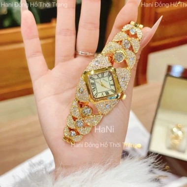 Mua 1 Tặng 3 Đồng Hồ Nữ Gossie Lắc Hoàng Kim Đá Bắt Sáng Sang Trọng Cấp 2 Màu