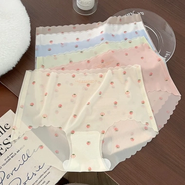 Mua 10 tặng 10 lì xì - SET 5-10 Quần Lót Nữ Su Lụa Thạch Tàng Hình Không Lộ Viền Mềm Mát Mịn Dâu Tây TOPBRA 76,000₫ 5