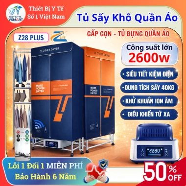 Mua Tủ Sấy Khô 2.5 Triệu - Nhận Quà Tặng Miễn Phí 4 Miếng Dán Xung Điện