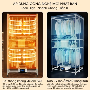 Mua Tủ Sấy Khô 2.5 Triệu - Nhận Quà Tặng Miễn Phí 4 Miếng Dán Xung Điện
